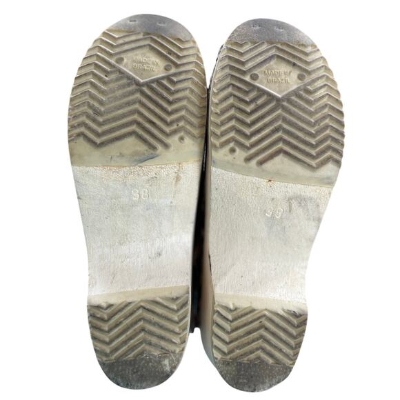 Hanna Andersson Wooden Brown leopard Print Pony Hair Clogs - Picture 10 of 11